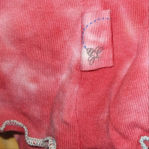 ★NWT★BURT'S BEES BABY★Magenta Maple Summer Swirl Organic Cotton 2 pc Tie-dye Set - Picture 7 of 12